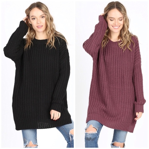 Gray Heavy Knit Sweater - Picture 2 of 6